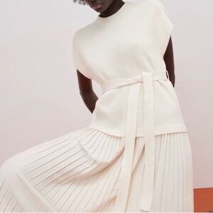 Zara Cream Knit Sweater dress